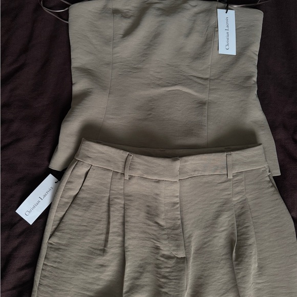 Christian Lacroix Pants - Women's Tan Jumpsuit